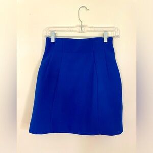 &other stories Royal Blue A-Line Mini Skirt